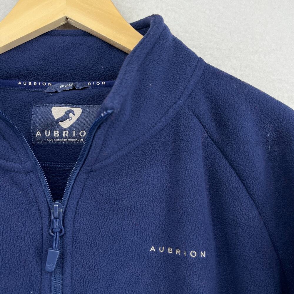 AUBRION Fleece Womens 2X Shires Restore 1/2 Zip Pullover Equestrian Ink Blue - Picture 8 of 14